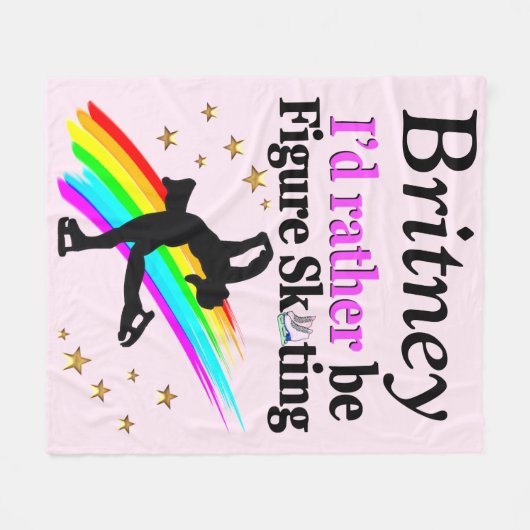 GFS姿スケートで滑るカスタムフリースブランケット フリースブランケット (正面(横))