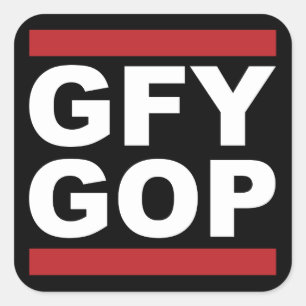 GFY GOPのステッカー スクエアシール