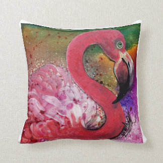GGによってピンクのフラミンゴの枕デザインでかわいらしい燃えます クッション