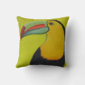 GGによる淡黄緑のToucan クッション (裏面)