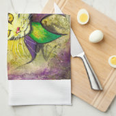 GGの焼跡による謝肉祭のこっけい者の子猫 キッチンタオル (四つ折り)