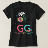Ggひまわり母Dと呼ばれるのが大好きな女性 Tシャツ (デザイン正面)