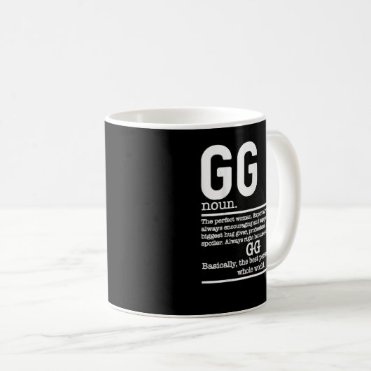 GG定義おもしろいおばあちゃんの母の日のギフト コーヒーマグカップ (正面右)