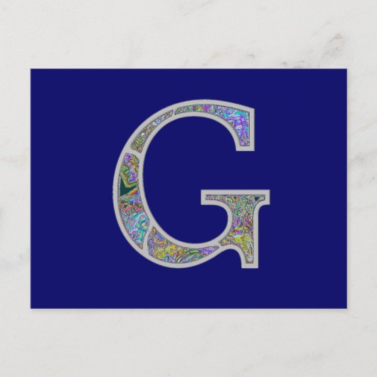 Gg照光式モノグラム ポストカード (正面)