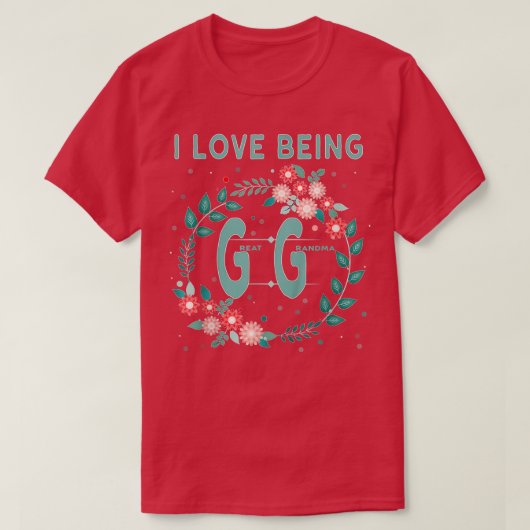 Gg私はGigi祖母のギフト素晴らしであることが大好き – C Tシャツ (デザイン正面)