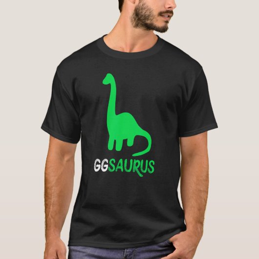 GG – サウルスおもしろいディノ恐竜GGSaurus Tシャツ (正面)