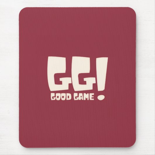 GG Good Game レトロゲーマー マウスパッド (正面)