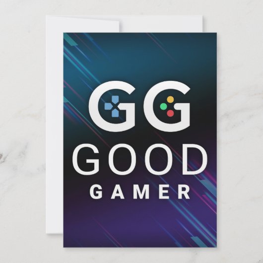 GG Good Gamer ビデオ サンキューカード (正面)