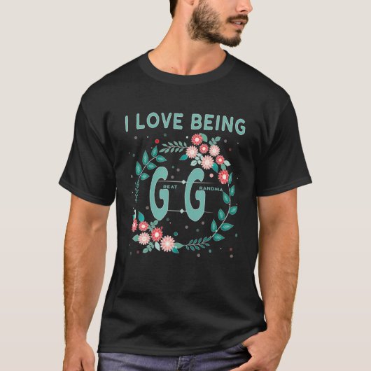 GG I Love Being Gigi Great Grandmother Gift Tシャツ (正面)