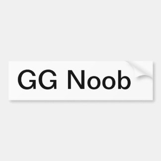 GG Noobのバンパーステッカー バンパーステッカー