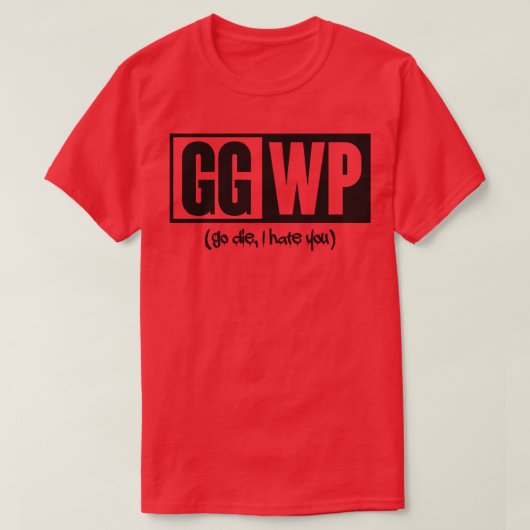 GG WP黒 Tシャツ (デザイン正面)