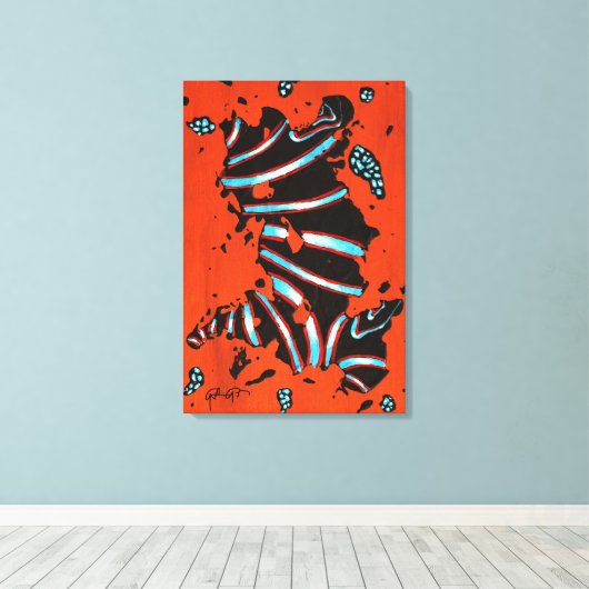 GGAST - Energy Code ECL7 - Stretched Canvas Print キャンバスプリント (インサイチュ (ウッドフロア))