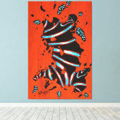 GGAST - Energy Code ECL7 - Stretched Canvas Print キャンバスプリント (インサイチュ (ウッドフロア))