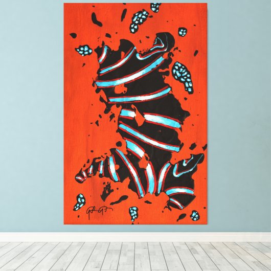 GGAST - Energy Code ECL7 - Stretched Canvas Print キャンバスプリント (インサイチュ (ウッドフロア))