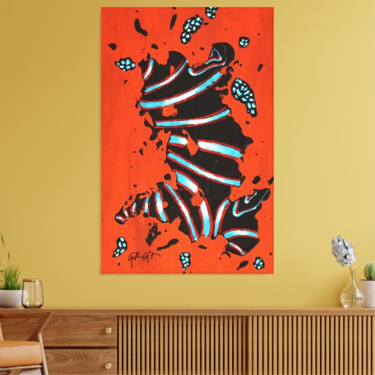 GGAST - Energy Code ECL7 - Stretched Canvas Print キャンバスプリント (インサイチュ (リビング))