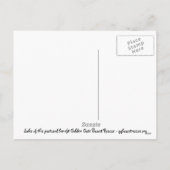 GGBRの休日の郵便はがき-サンタ及びバセット犬 シーズンポストカード (裏面)