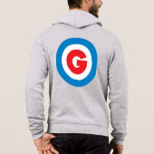 GGCSロゴジッパーフード付きスウェットシャツ パーカ (裏面)