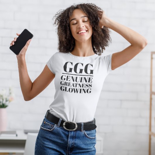 GGG – 本物の、偉大さ白熱［赤熱］光を放つ、 Tシャツ
