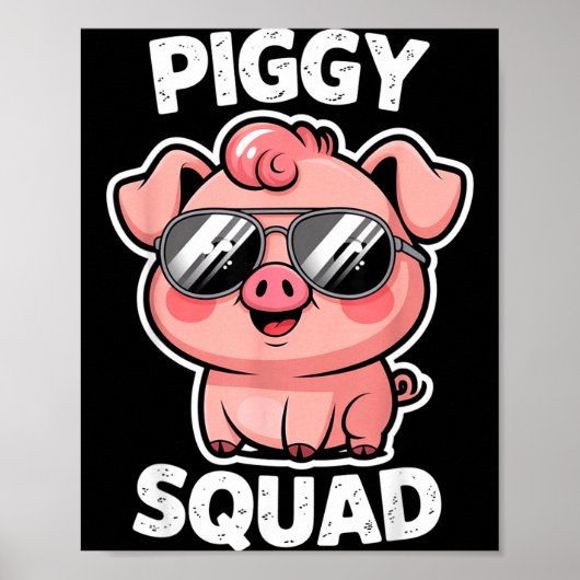 Ggy Squad G Wearing Sungles As Animal Funny Farmer ポスター (正面)