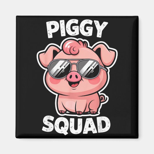 Ggy Squad G Wearing Sungles As Animal Funny Farmer マグネット (正面)