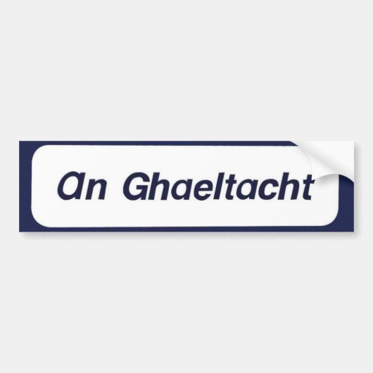Ghaeltacht バンパーステッカー (正面)