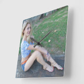 Ghalia スクエア壁時計 (傾斜)