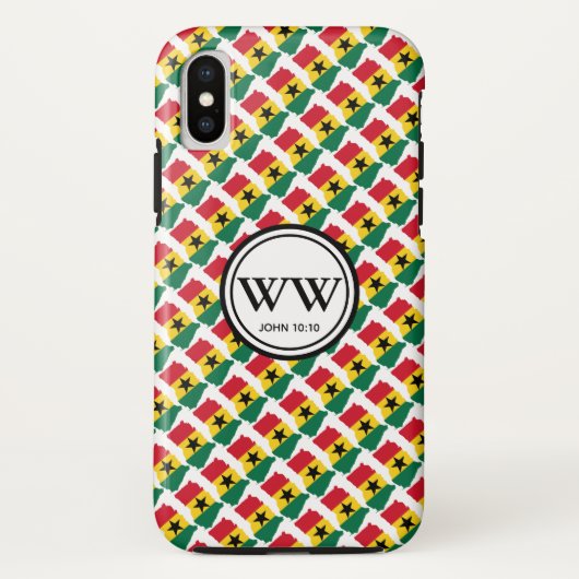 GHANA スタイリッシュ Monogram豊かな生活ジョン10:10 Case-Mate iPhoneケース (裏面)
