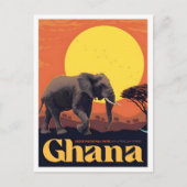 Ghana Africa Vintage Travel  ポストカード (正面)