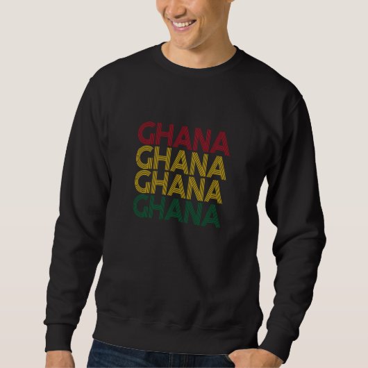 Ghana African Pride and Heritage  1 スウェットシャツ (正面)