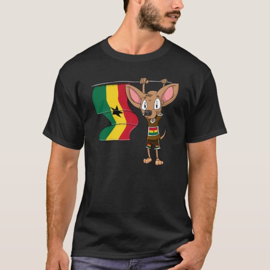 Ghana Chihuahua Tシャツ (正面)