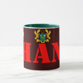 GHANA Crest and Flag Coffee Mug マグカップ (中央)
