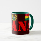 GHANA Crest and Flag Coffee Mug マグカップ (正面右)