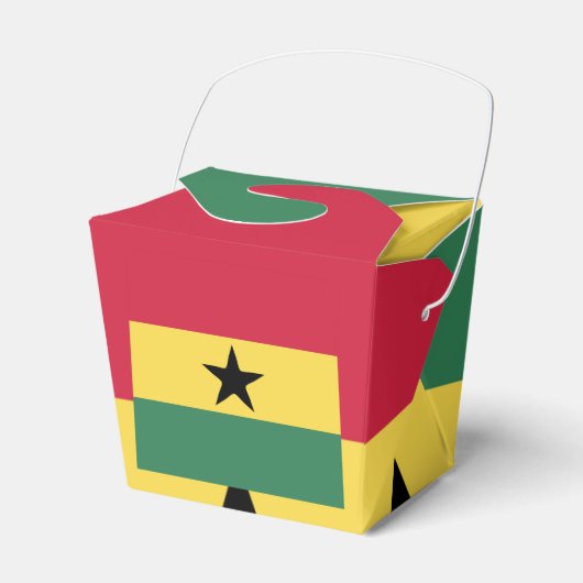 Ghana Flag Emblem フェイバーボックス (正面サイド)