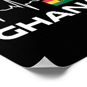 Ghana Footbyll Jersey Shirt Men Women Footbyll Gif ポスター (角)