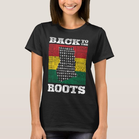 Ghana Ghanaian Ghana Flag Ghana  Ghana Fans Ghana  Tシャツ (正面)