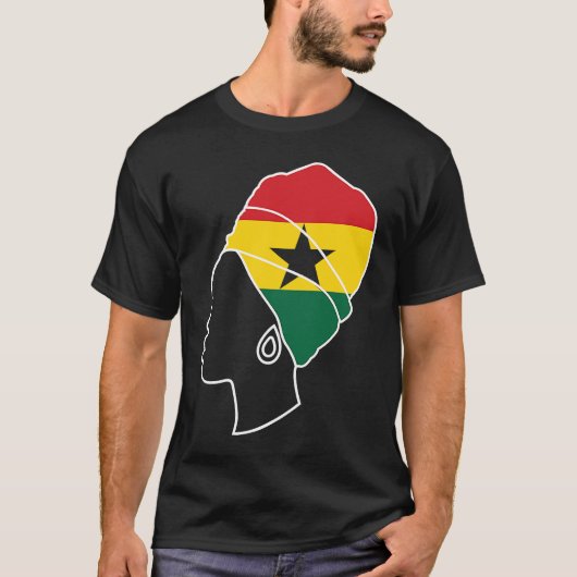 Ghana Ghanaian Ghana Flag Ghana  Ghana Fans Ghana  Tシャツ (正面)