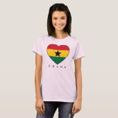 Ghana Soccer Heart Tシャツ (正面フル)