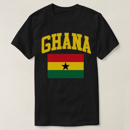Ghanaian pride Ghana Flag Tシャツ (デザイン正面)