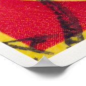 Ghanaian Vintage Chameleon Print - Postage Stam ポスター (角)