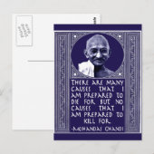 Ghandi on Causes ポストカード (正面/裏面)