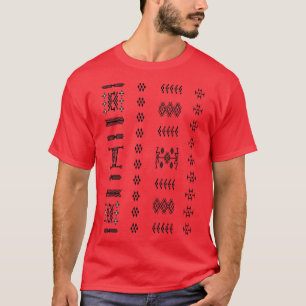 GhardaaのMzab Amazighカーペットパターン Tシャツ