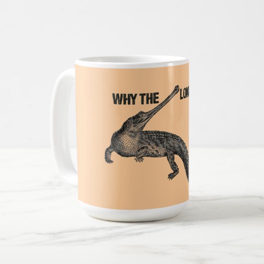 Gharialのユーモア コーヒーマグカップ (正面左)