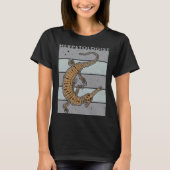 Gharial biologist reptiles zoology herpetology tシャツ (正面)
