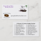 "GHC"はカード/22の理由を配ります 名刺 (正面/裏面)