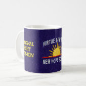 GHCFの懇親会のマグの青 コーヒーマグカップ (正面左)