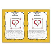 Ghel金ゴールド角状のユニコーンのトレーディングカード テーブルナンバー (裏面)