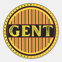 Ghent City Pride Emblem – Belgian Identity ラウンドシール