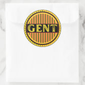 Ghent City Pride Emblem – Belgian Identity ラウンドシール (バッグ)