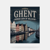 Ghent – Hidden Gem of Belgium アクリルサイン (正面)