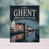 Ghent – Hidden Gem of Belgium アクリルサイン (ニュートラル)